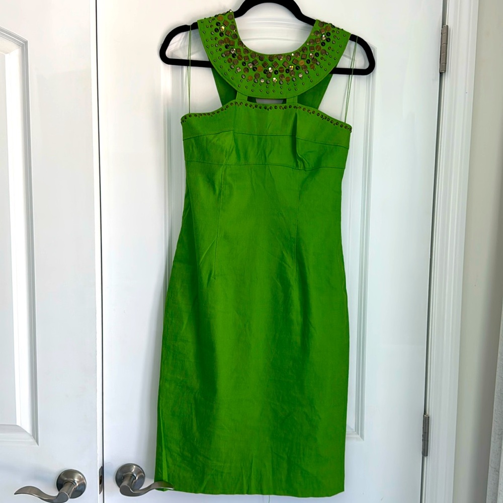 Adrianna Papell gorgeous, flattering linen blend dress